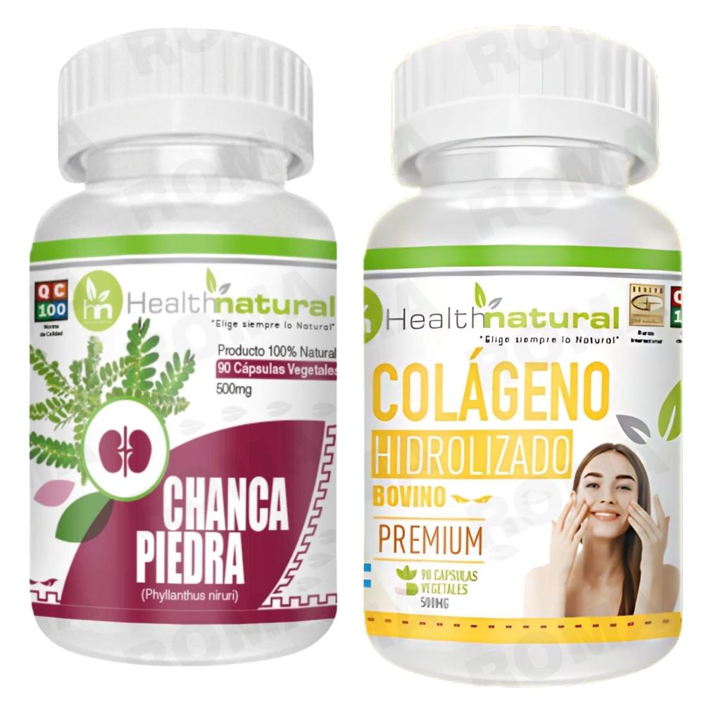 CHANCA PIEDRA HEALTHNATURAL + COLÁGENO HIDROLIZADO HEALTHNATURAL 500MG