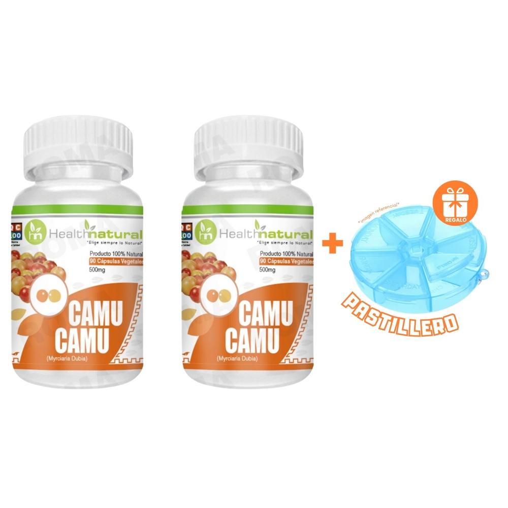 PACK 2 CAMU CAMU HEALTHNATURAL 1000MG + REGALO PASTILLERO