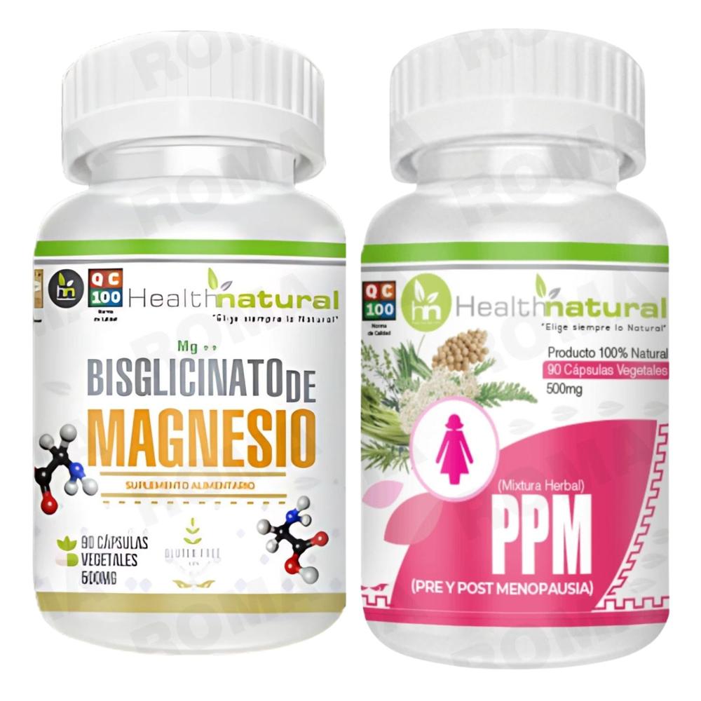 BISGLICINATO MAGNESIO + PPM(PRE Y POST MENOPAUSIA)HEALTHNATURAL