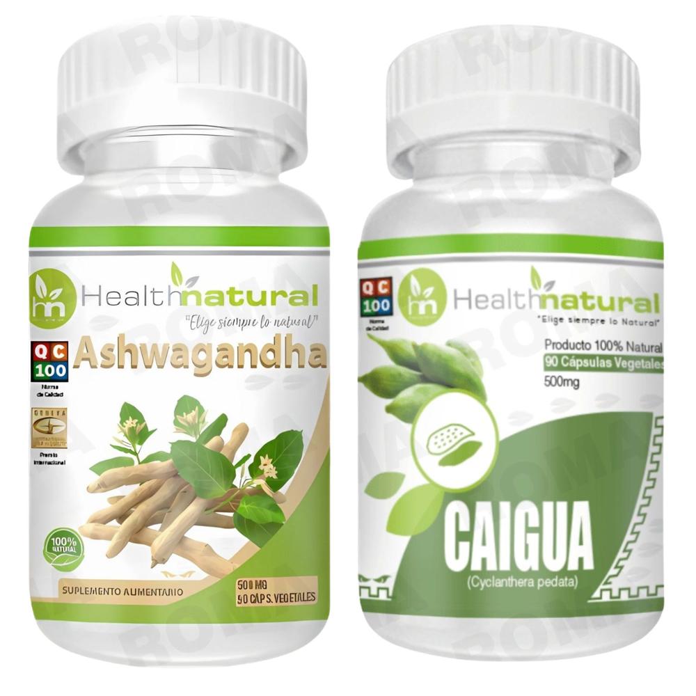 ASHWAGANDHA HEALTHNATURAL 500MG + CAIGUA HEALTHNATURAL 500MG