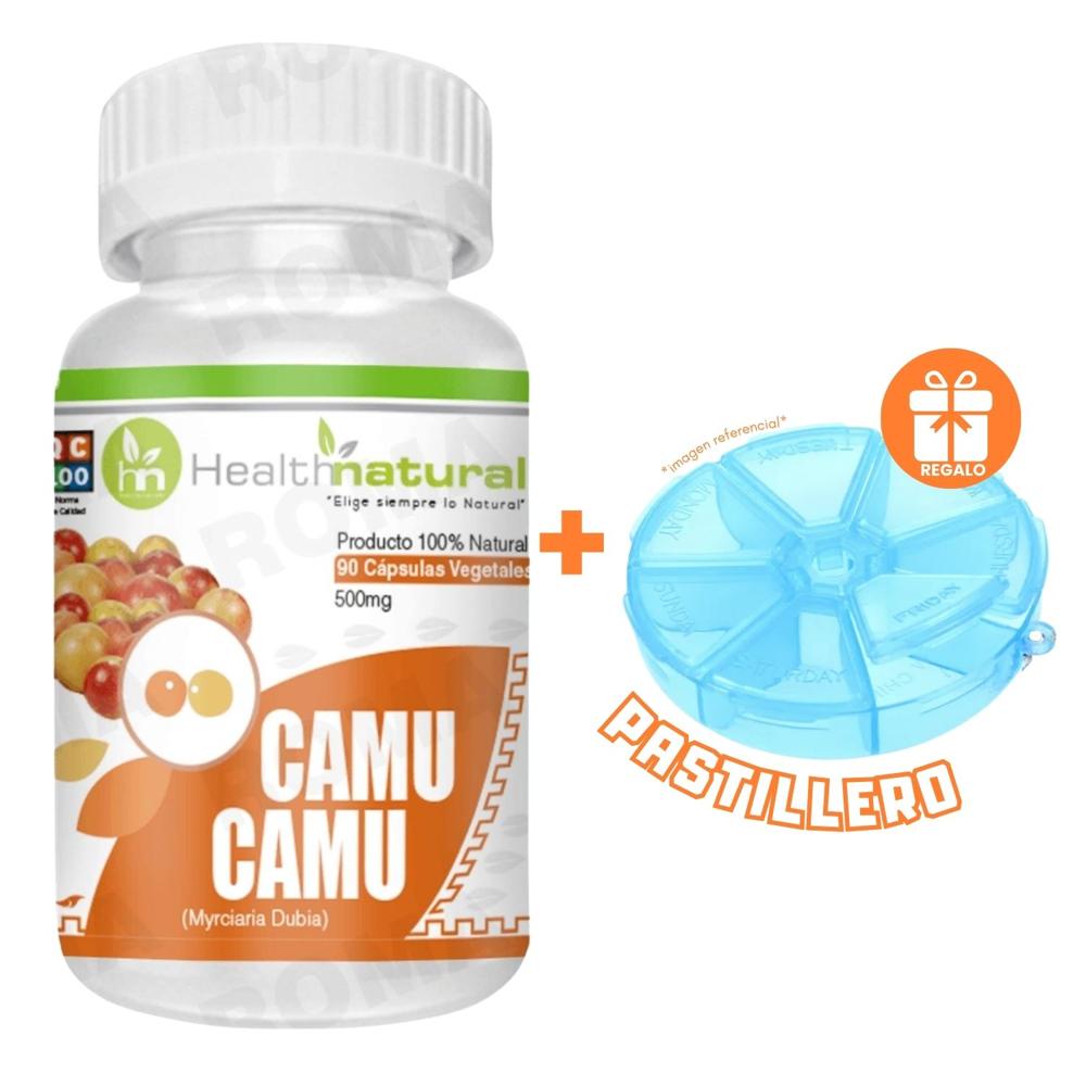 CAMU CAMU HEALTHNATURAL 500MG + REGALO PASTILLERO