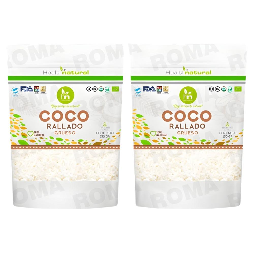 PACK 2 COCO RALLADO GRUESO 150G HEALTHNATURAL