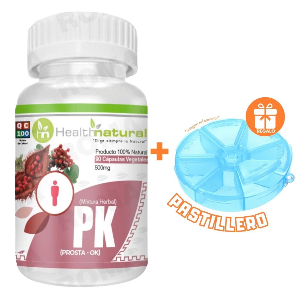 PK(PROSTA-OK) HEALTHNATURAL 500MG + REGALO PASTILLERO