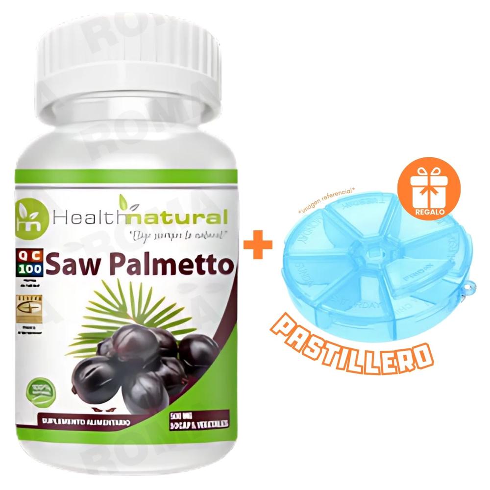 SAW PALMETTO HEALTHNATURAL 500MG + REGALO PASTILLERO