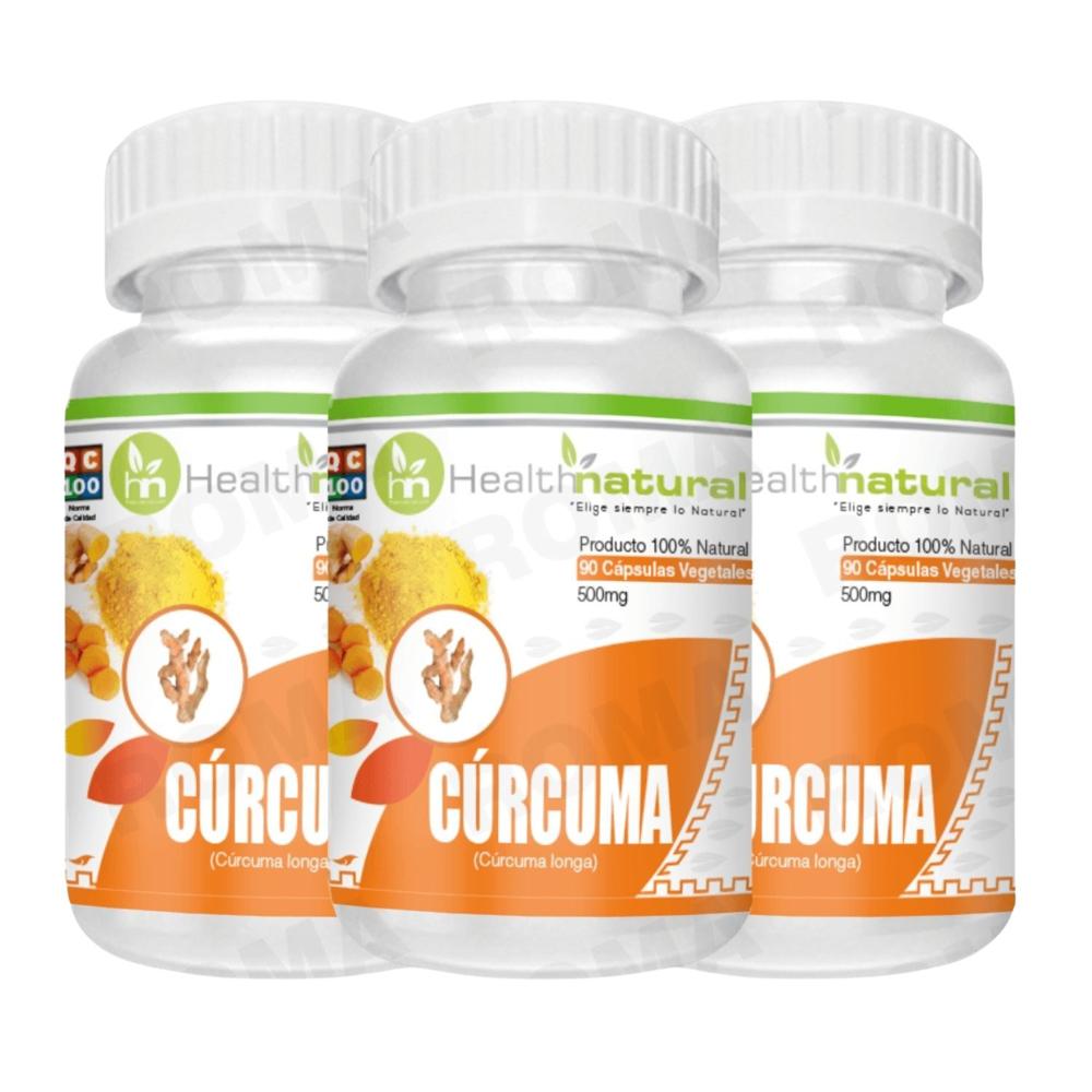 PACK 3 CÚRCUMA HEALTHNATURAL 1500MG