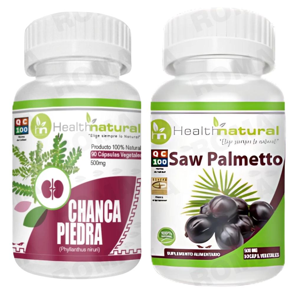 CHANCA PIEDRA HEALTHNATURAL 500MG + SAW PALMETTO HEALTHNATURAL 500MG