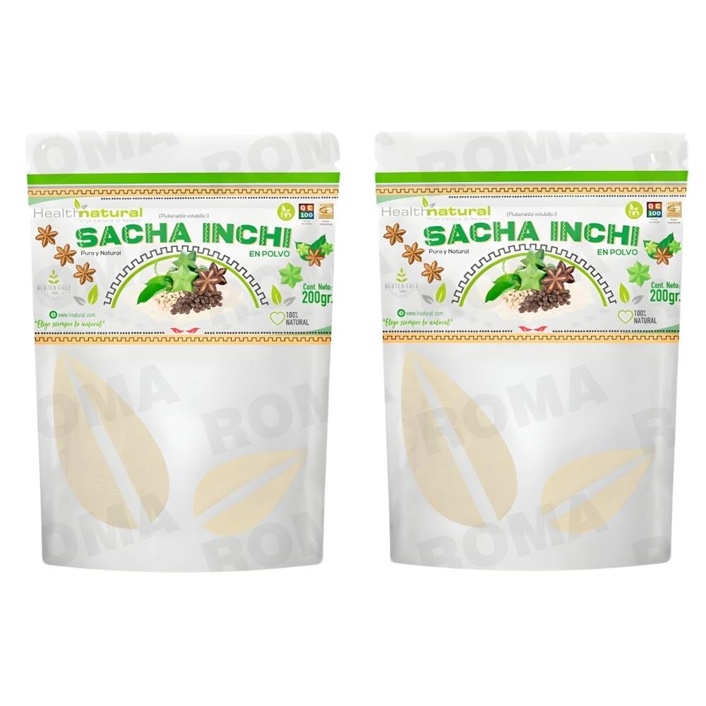PACK 2 SACHA INCHI EN POLVO 200G HEALTHNATURAL