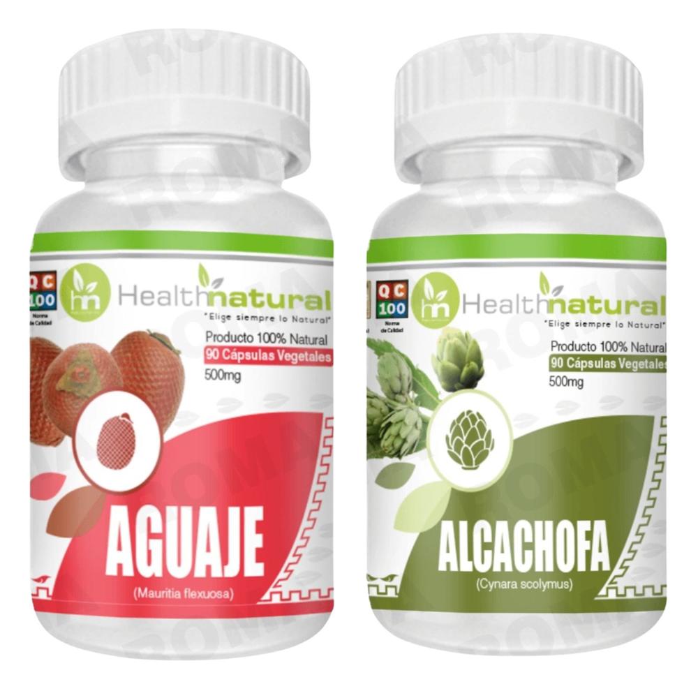 AGUAJE HEALTHNATURAL 500MG + ALCACHOFA HEALTHNATURAL 500MG