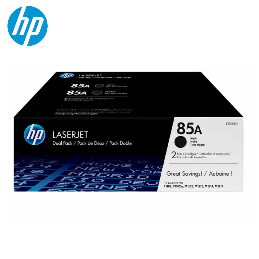 TONER HP CE285AD 85AD PACK 2 CE285A ORIGINAL