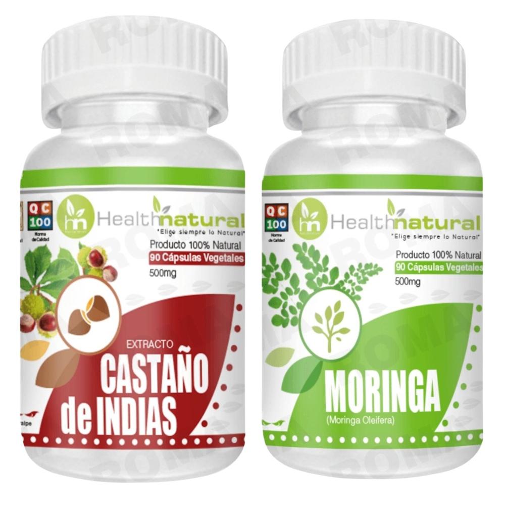 CASTAÑO DE INDIAS HEALTHNATURAL 500MG + MORINGA HEALTHNATURAL 500MG