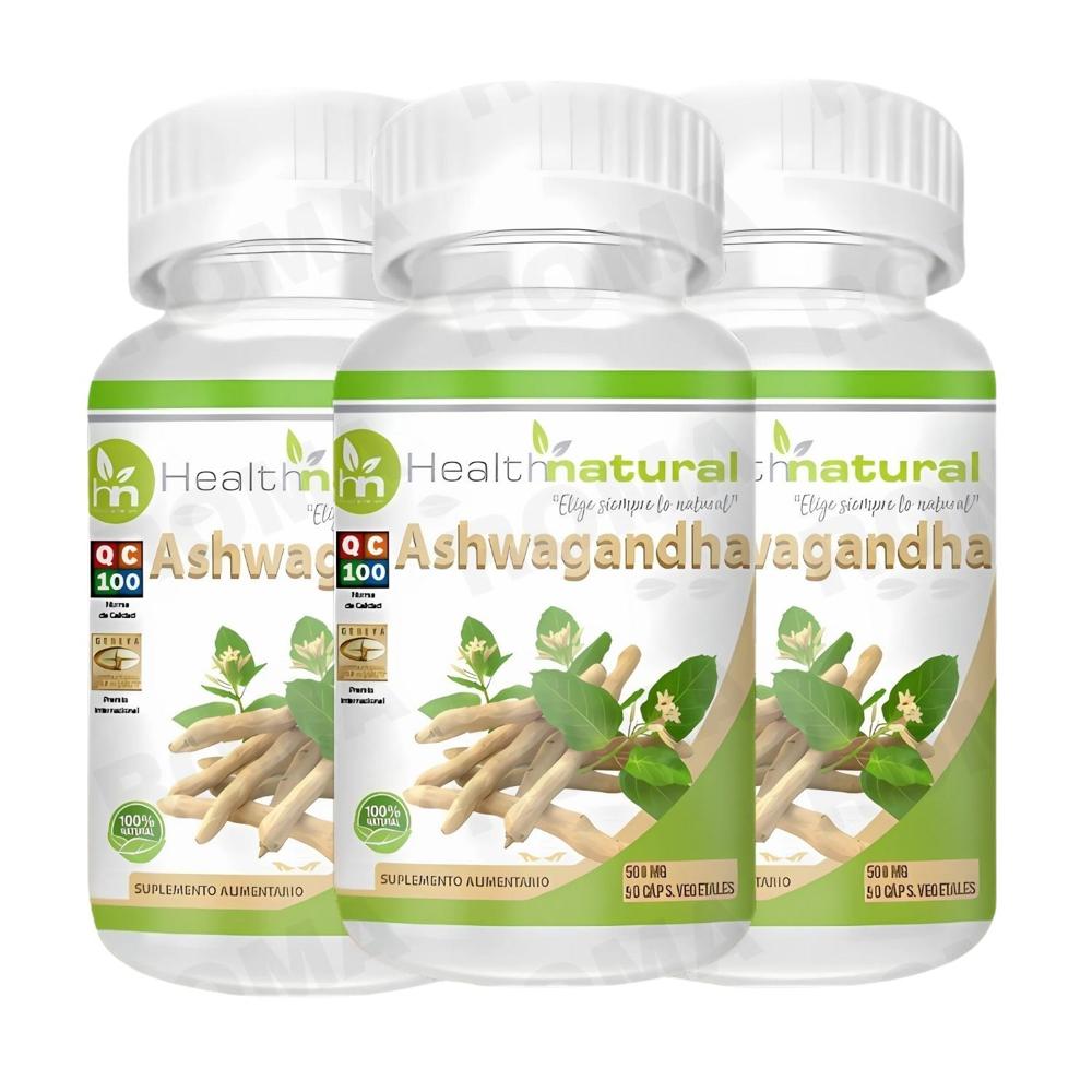 PACK 3 ASHWAGANDHA HEALTHNATURAL 1500MG