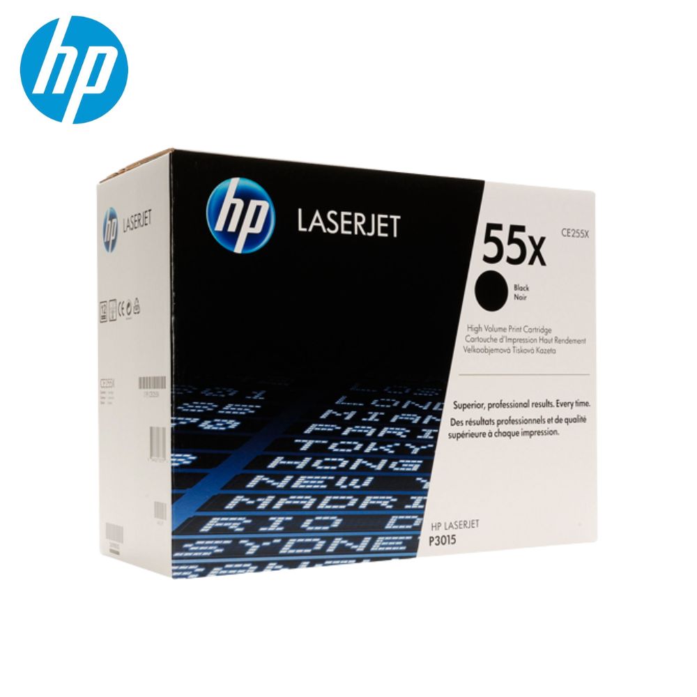TONER HP CE255X  55X  L.J. CP3015 NEGRO 12500 PAGINAS ORIGINAL