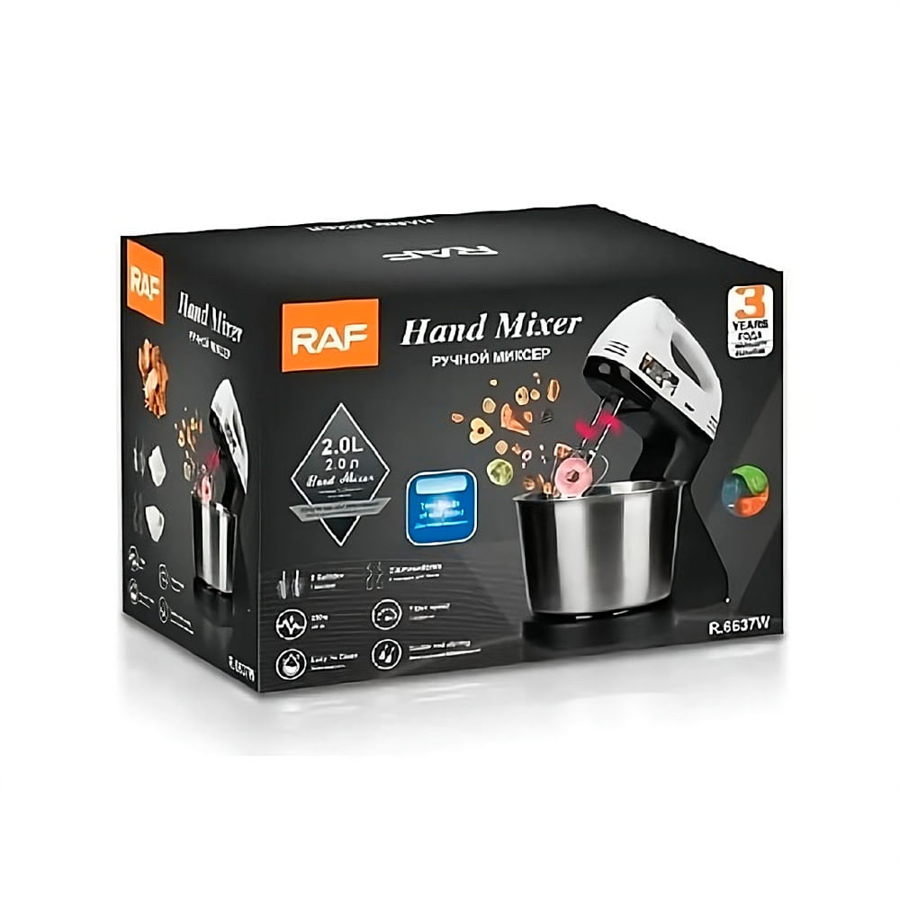 Batidora De Mano Pedestal Raf R.6637 2 Litros 7 Velocidades
