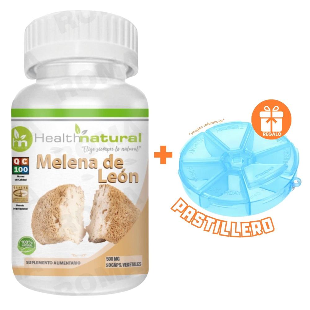 MELENA DE LEÓN HEALTHNATURAL 500MG + REGALO PASTILLERO