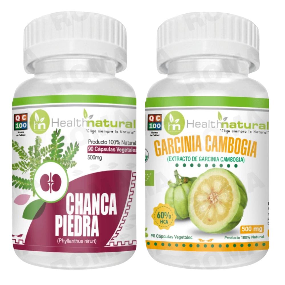CHANCA PIEDRA HEALTHNATURAL + GARCINIA CAMBOGIA HEALTHNATURAL 500MG