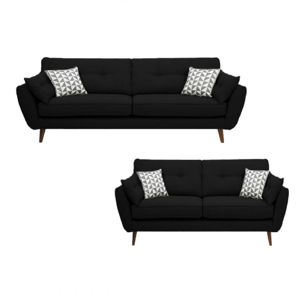 Juego de Sala Vintage 3 2 Altina Marrón Juego de Sala Vintage 3 2 Altina Negro Juego de Sala Vintage 3 2 Altina Marrón Juego de Sala Vintage 3 2 Altina Negro