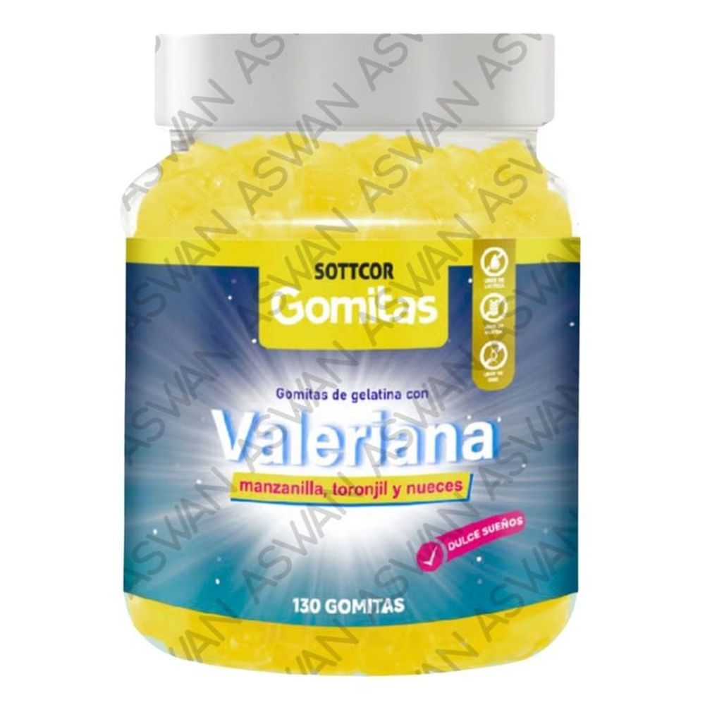 GOMITAS DE VALERIANA PARA ADULTOS 130 UNIDADES SOTTCOR 100GR