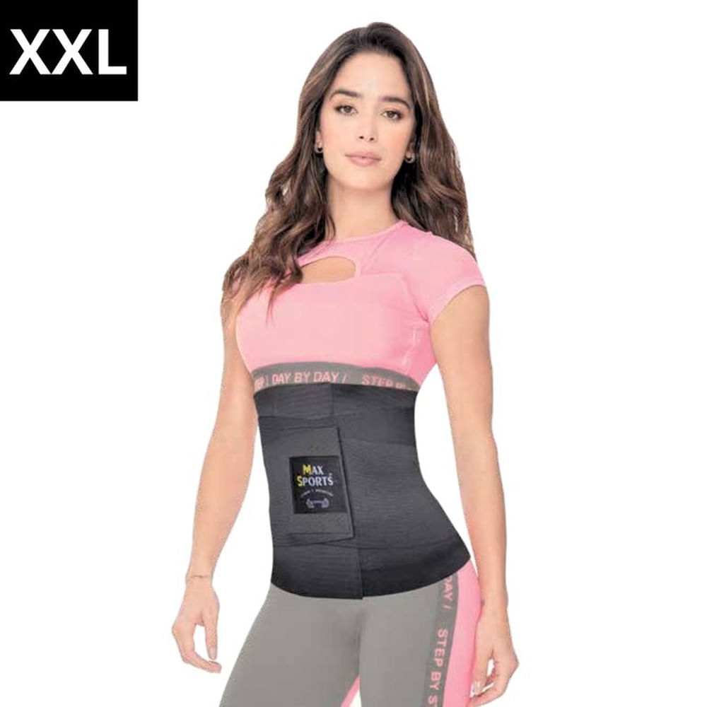 MAXSPORTS Faja Reloj de Arena Negro XXL