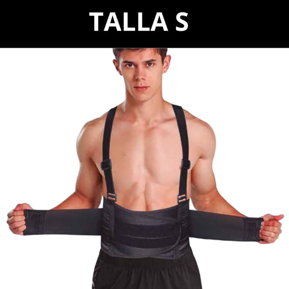Faja Lumbar Corta Negro S MAXSPORTS