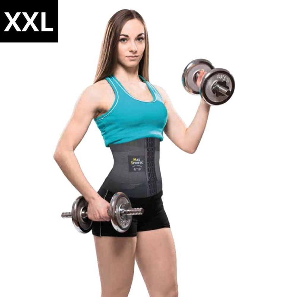 Faja Reloj de Arena con Broche Negro XXL  MAXSPORTS