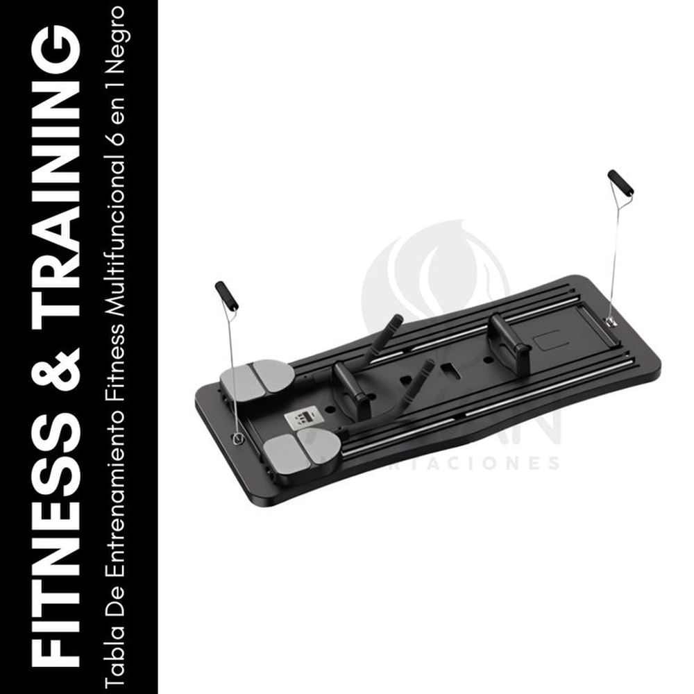 Tabla De Entrenamiento Fitness Multifuncional 6 en 1 Negro