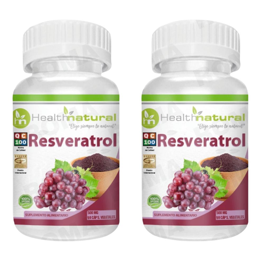 PACK 2 RESVERATROL HEALTHNATURAL 1000MG