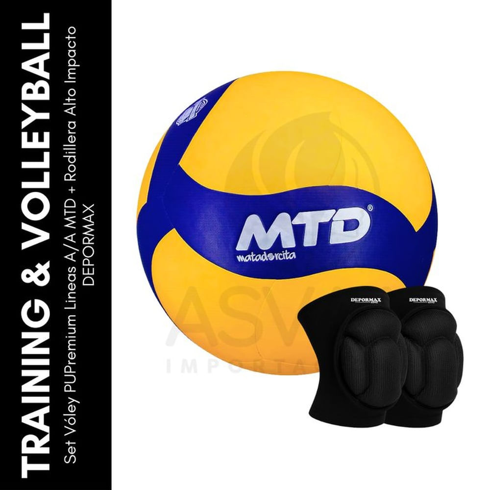 Set Vóley PUPremium Lineas AA MTD + Rodillera Alto Impacto DEPORMAX