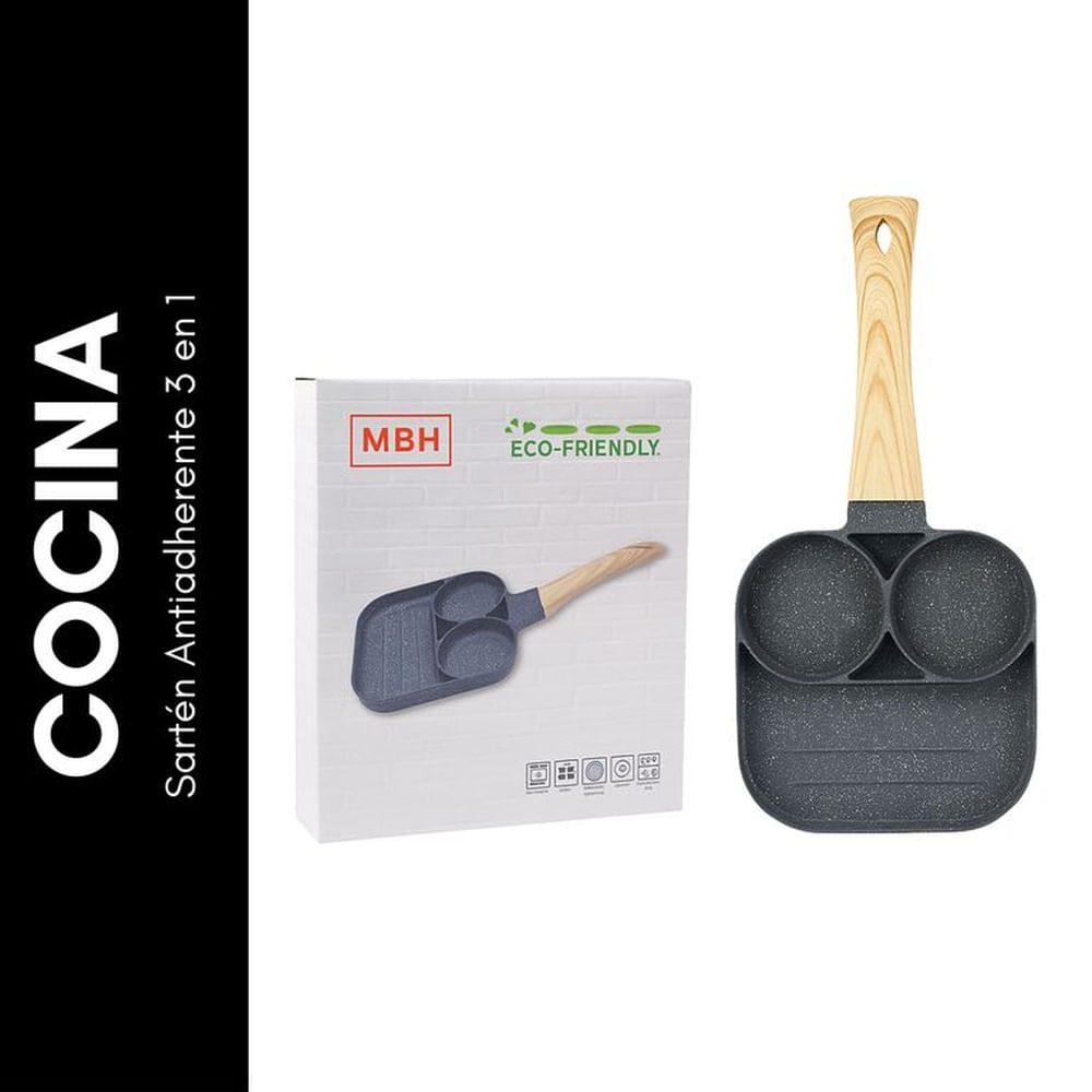 Sartén Antiadherente 3 en 1