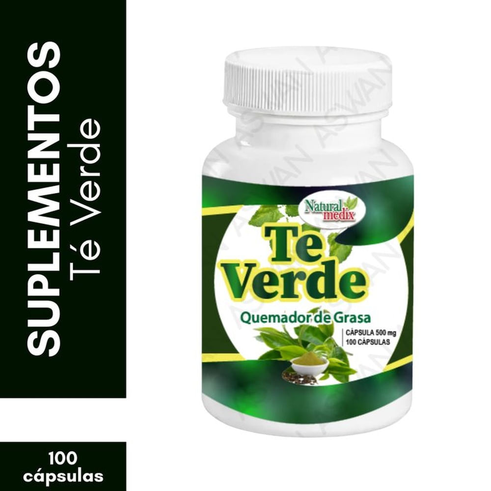 Té Verde Quemador de Grasa 100 Cápsulas - Natural Medix