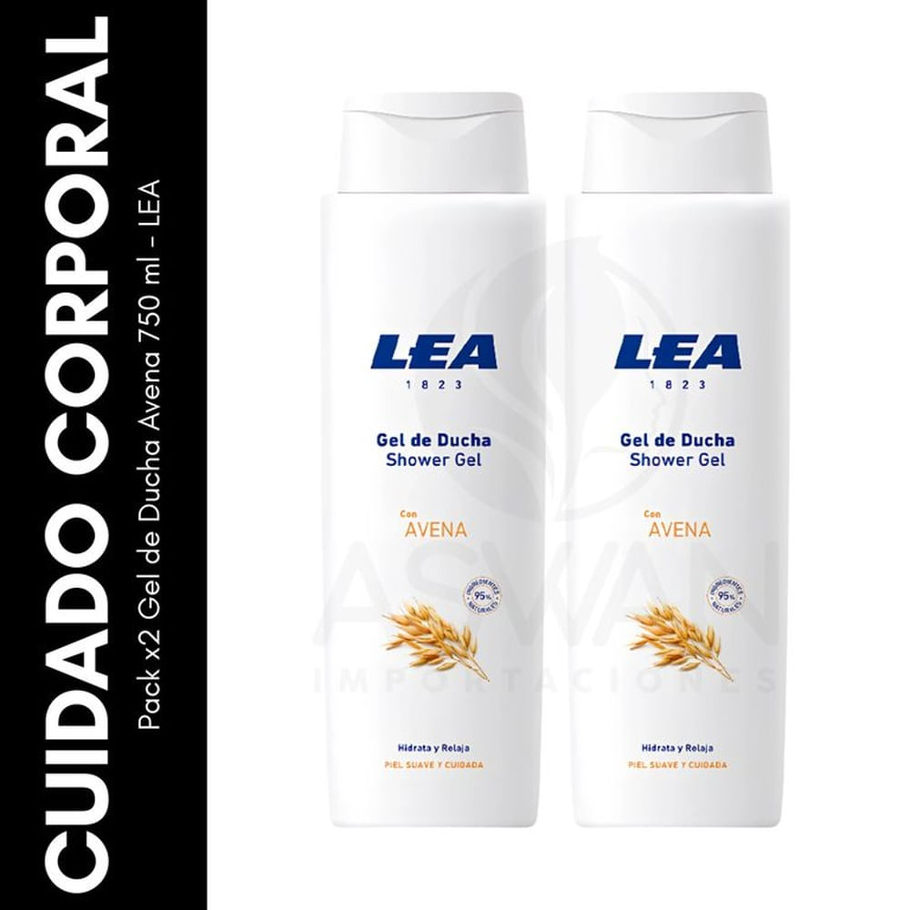 Pack x2 Gel de Ducha Avena 750 ml - LEA