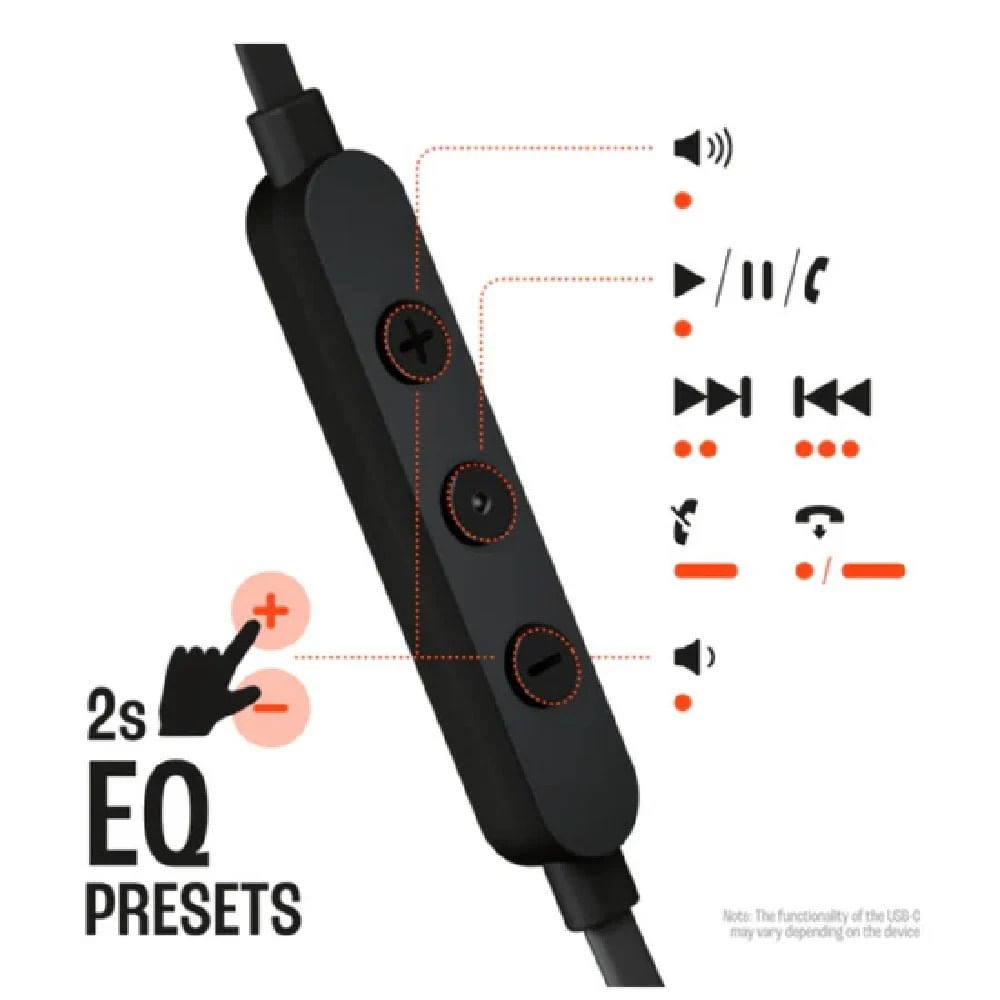 AUDÍFONO JBL TUNE 310C USB-C IN EAR NEGRO CON MICRÓFONO