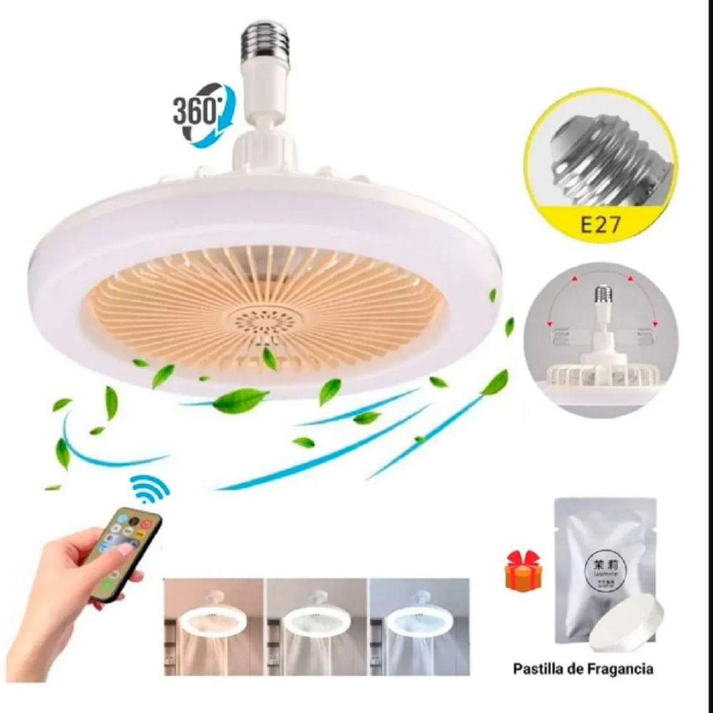Foco Ventilador de Techo Flexible