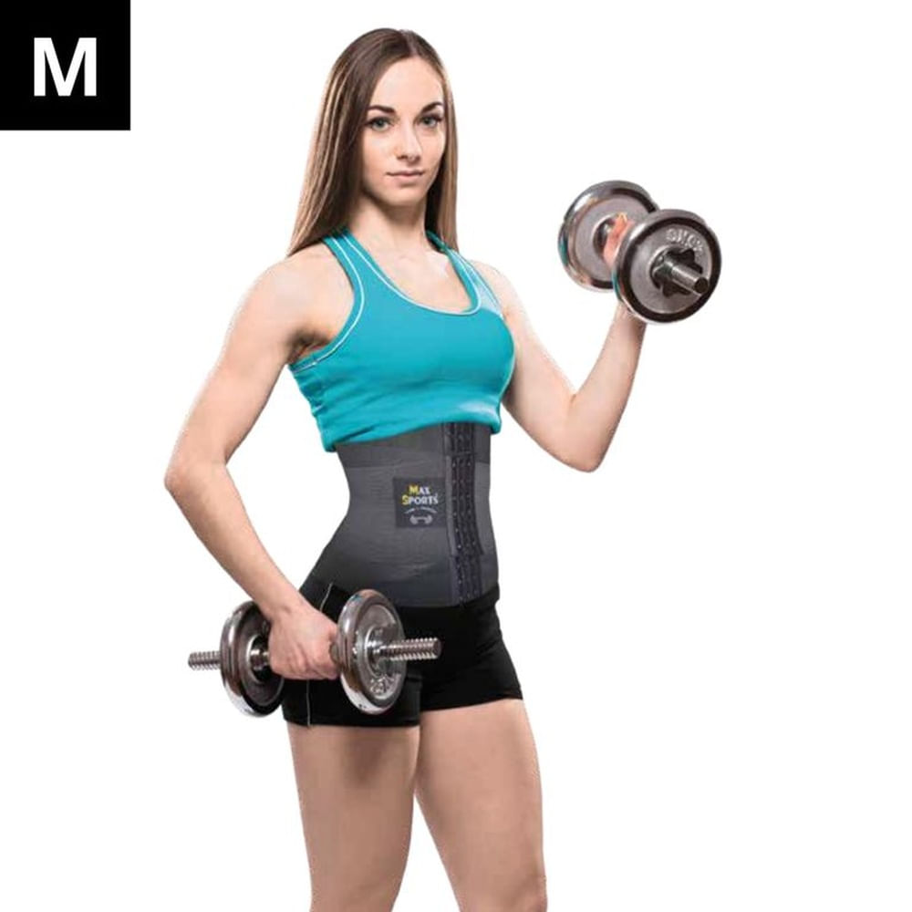 Faja Reloj de Arena con Broche Negro M MAXSPORTS