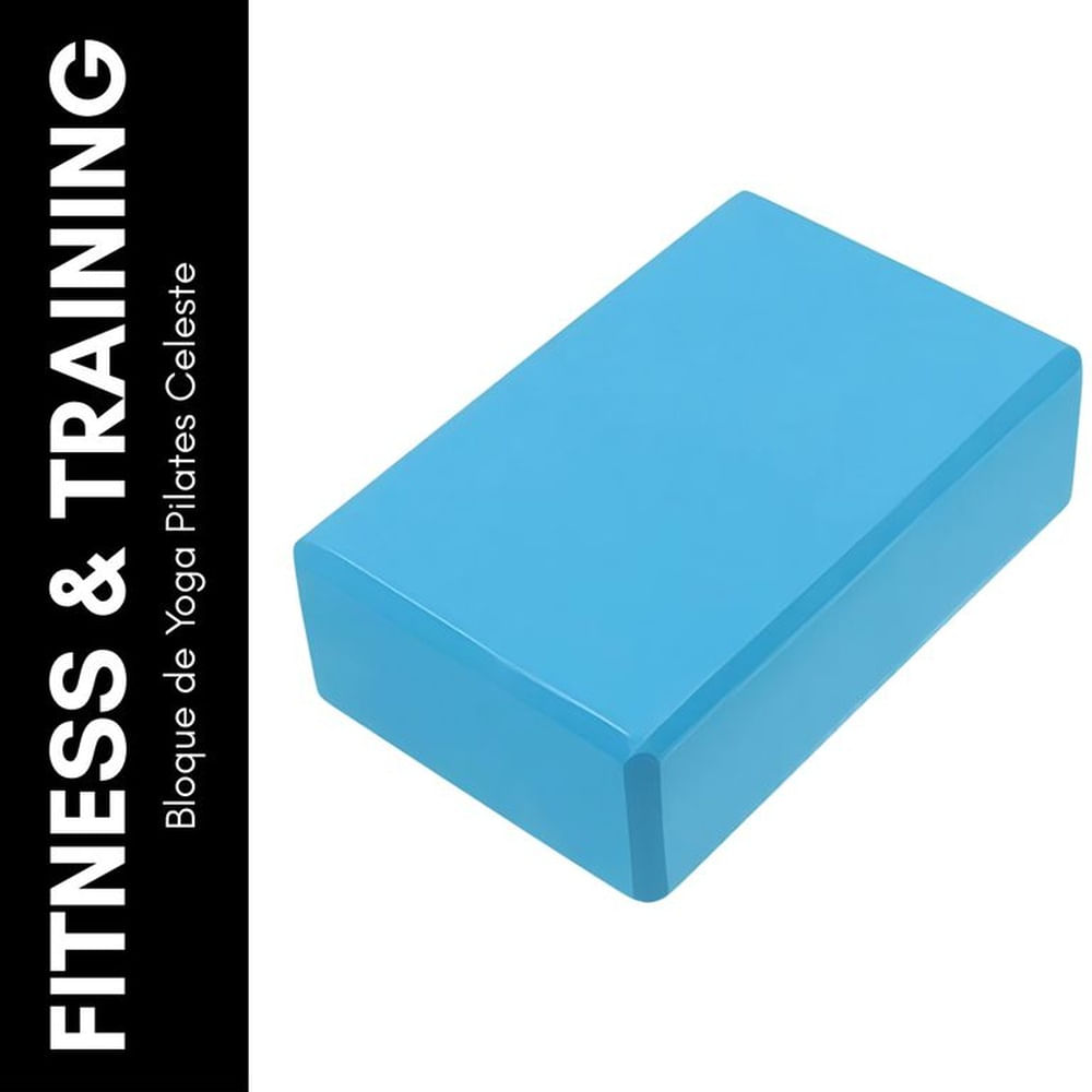 Bloque de Yoga Pilates Celeste