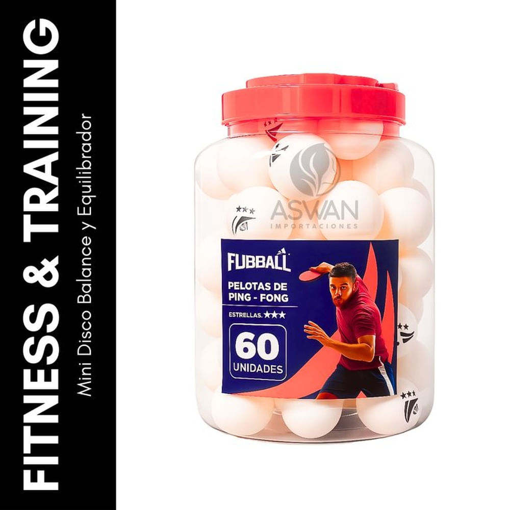 60 Pelotas Ping Pong Tenis - FUBBALL