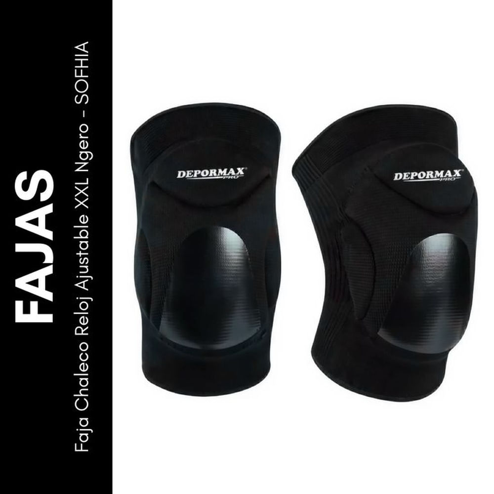 Rodilleras Para Vóley Silicona Alto Impacto Negro - DEPORMAX