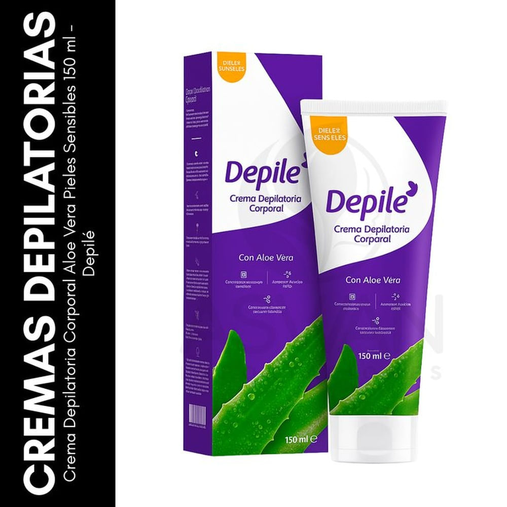 Crema Depilatoria Corporal Aloe Vera Pieles Sensibles 150 ml  Depilé