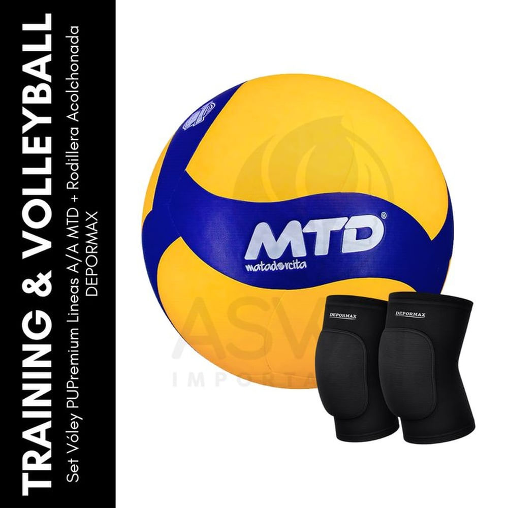 Set Vóley PUPremium Lineas AA MTD + Rodillera Acolchonada DEPORMAX