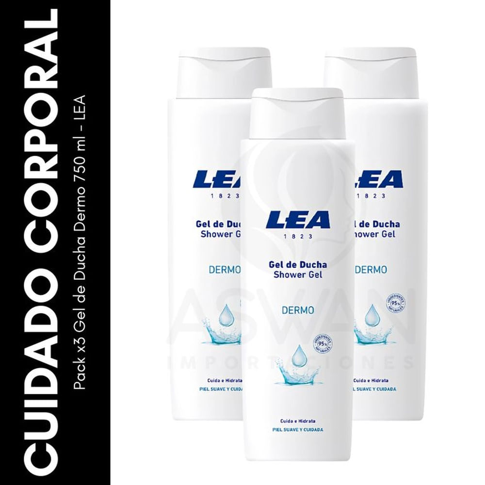 Pack x3 Gel de Ducha Dermo 750 ml - LEA