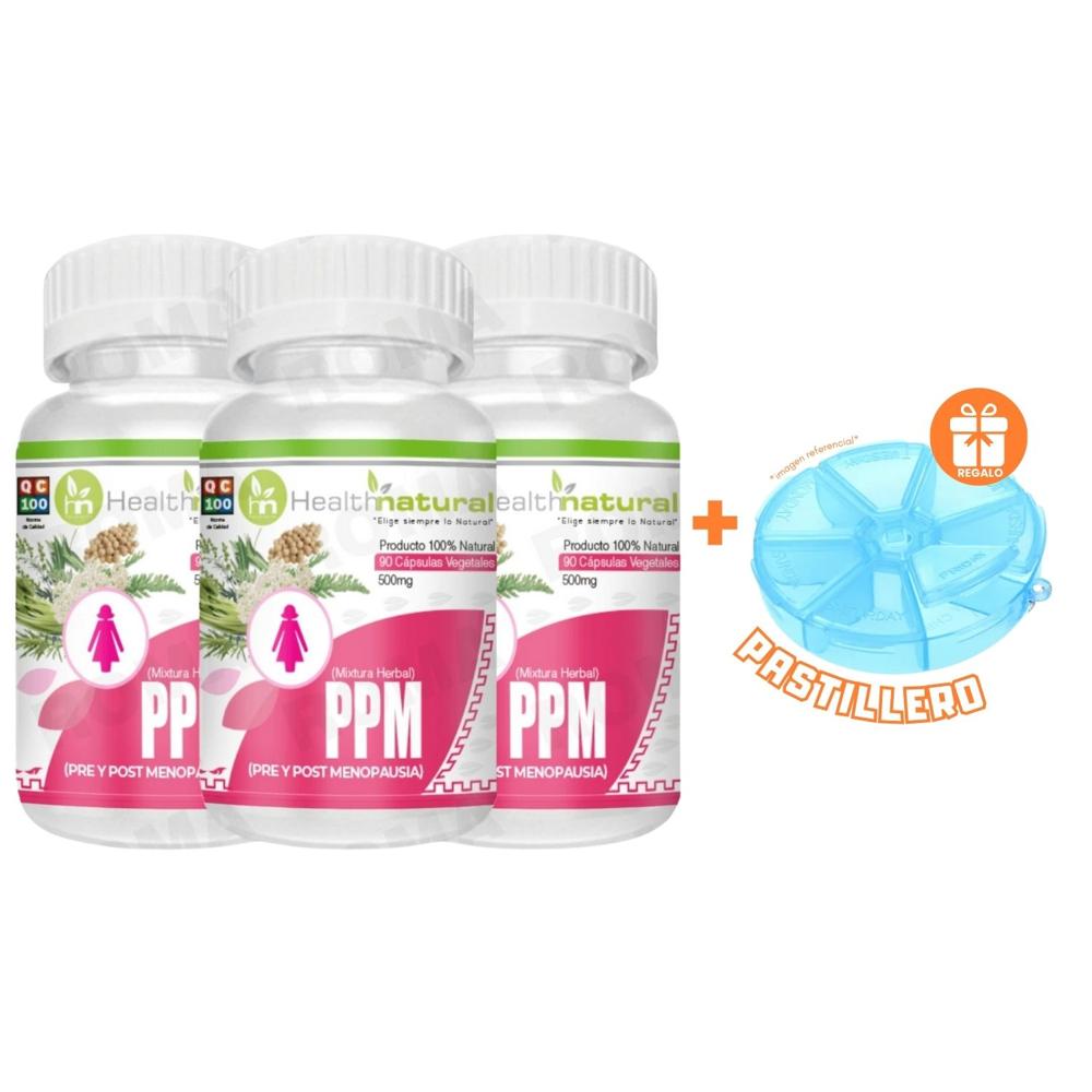 PACK 3 PPM(PRE Y POST MENOPAUSIA) HEALTHNATURAL 1500MG + REGALO