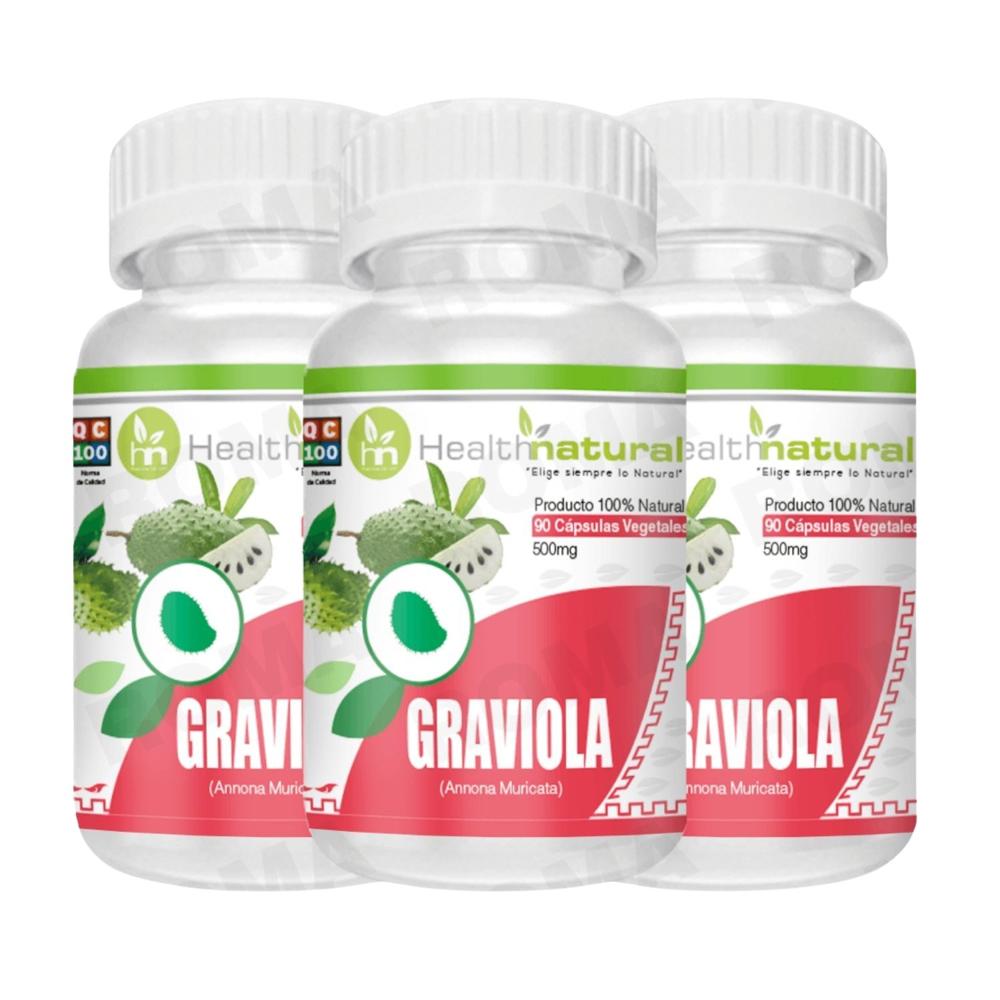 PACK 3 GRAVIOLA HEALTHNATURAL 1500MG