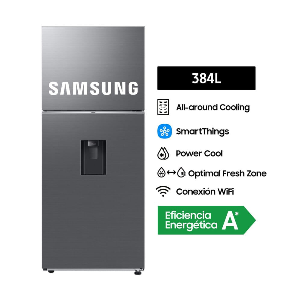 Refrigeradora Samsung Top Mount RT35DG5720S9PE Plata 341L Digital Inverter