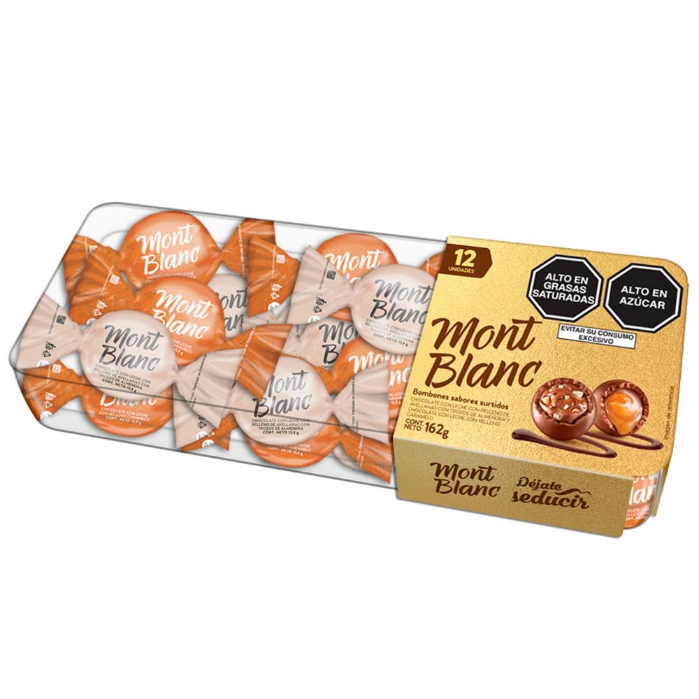 Bombones de Chocolate MONTBLANC Surtido Caja 12un