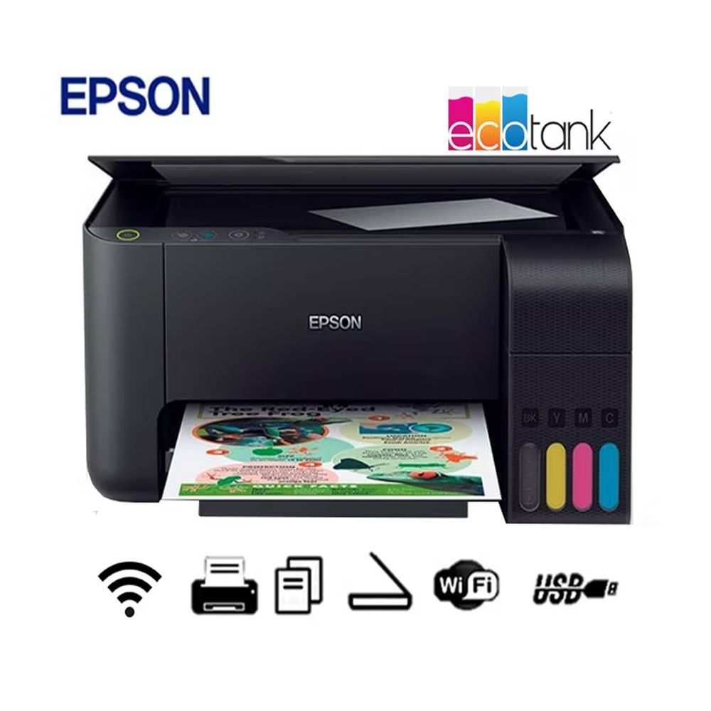 Impresora Epson Multifuncional Inlámbrica EcoTank L3250 Negro Impresora Epson Multifuncional Inlámbrica EcoTank L3250 Negro