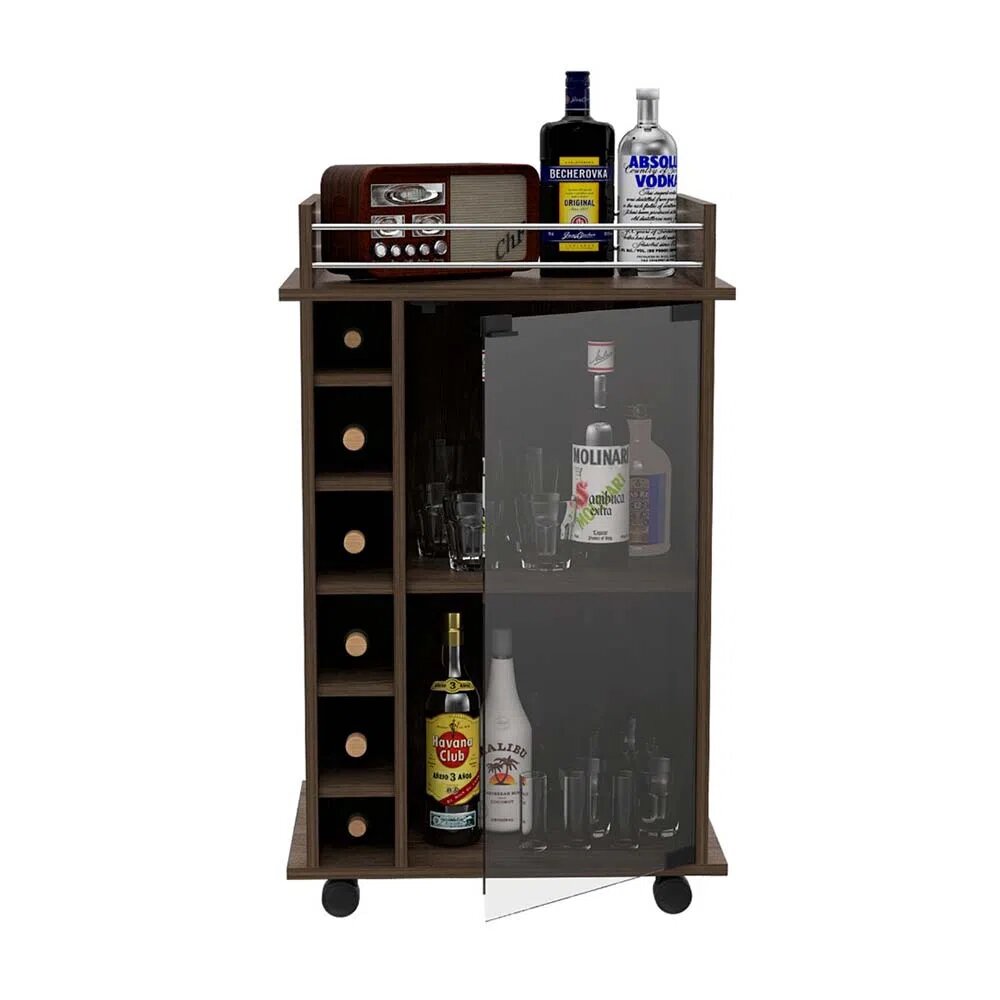 Bar Botellero La Casa del Mueblero Marron Bar Botellero La Casa del Mueblero Marron