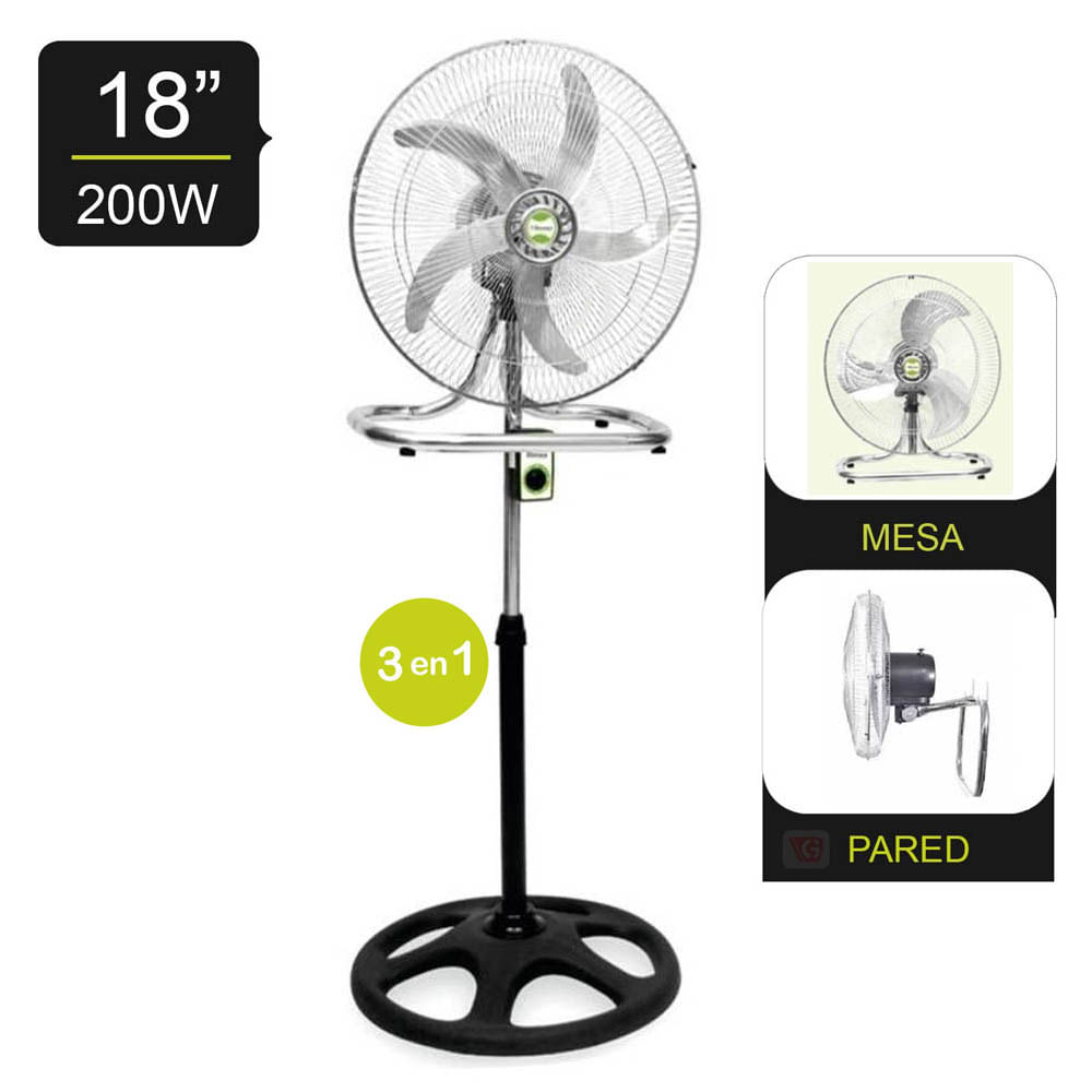Ventilador Pedestal Bossko BK-8218VI De 18 200 Watts