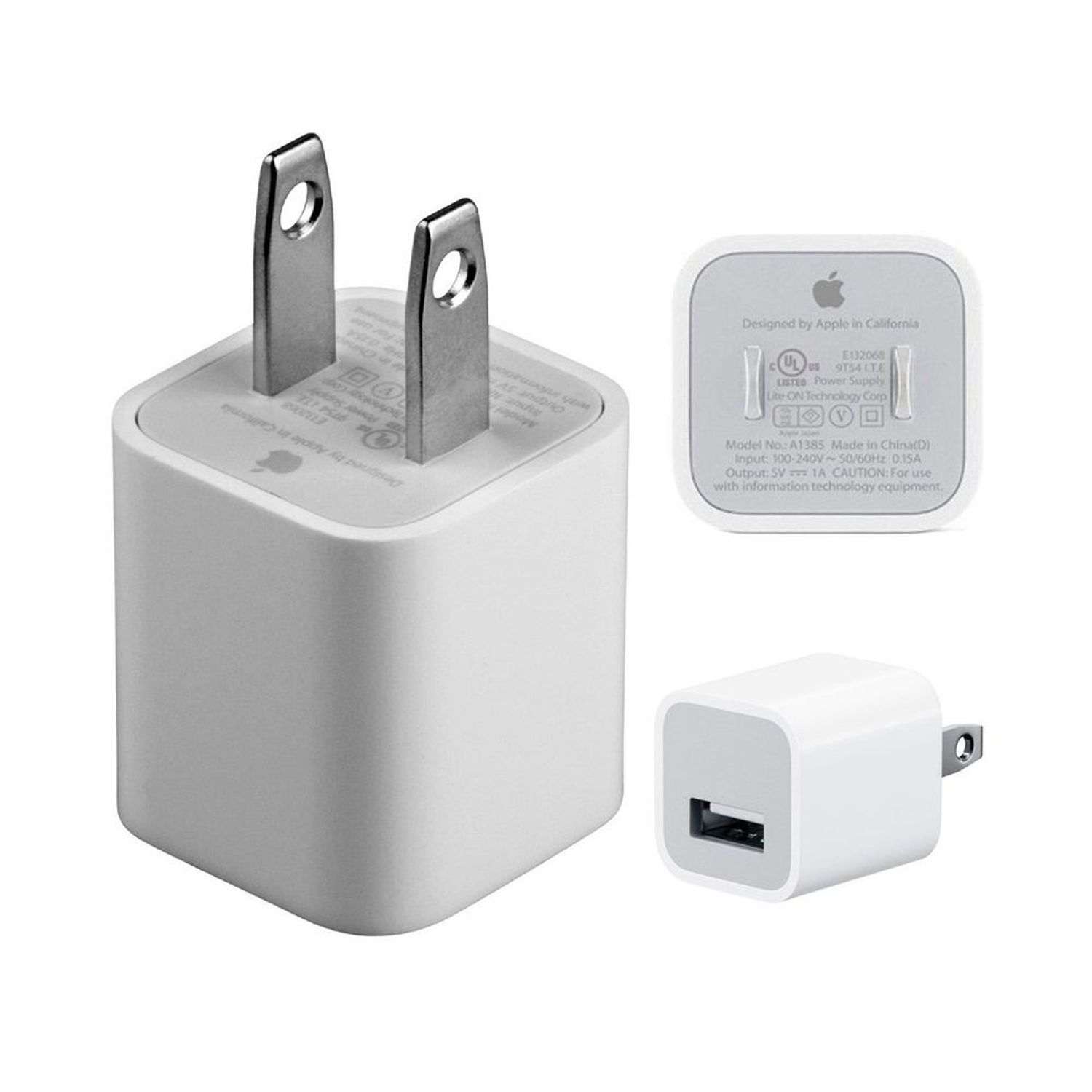 Cargador Apple 5W iPhone 5 SE 6 7 8 X 11 iPad Mini iPod Suelto - Oechsle porque iphone 11 no trae cargador