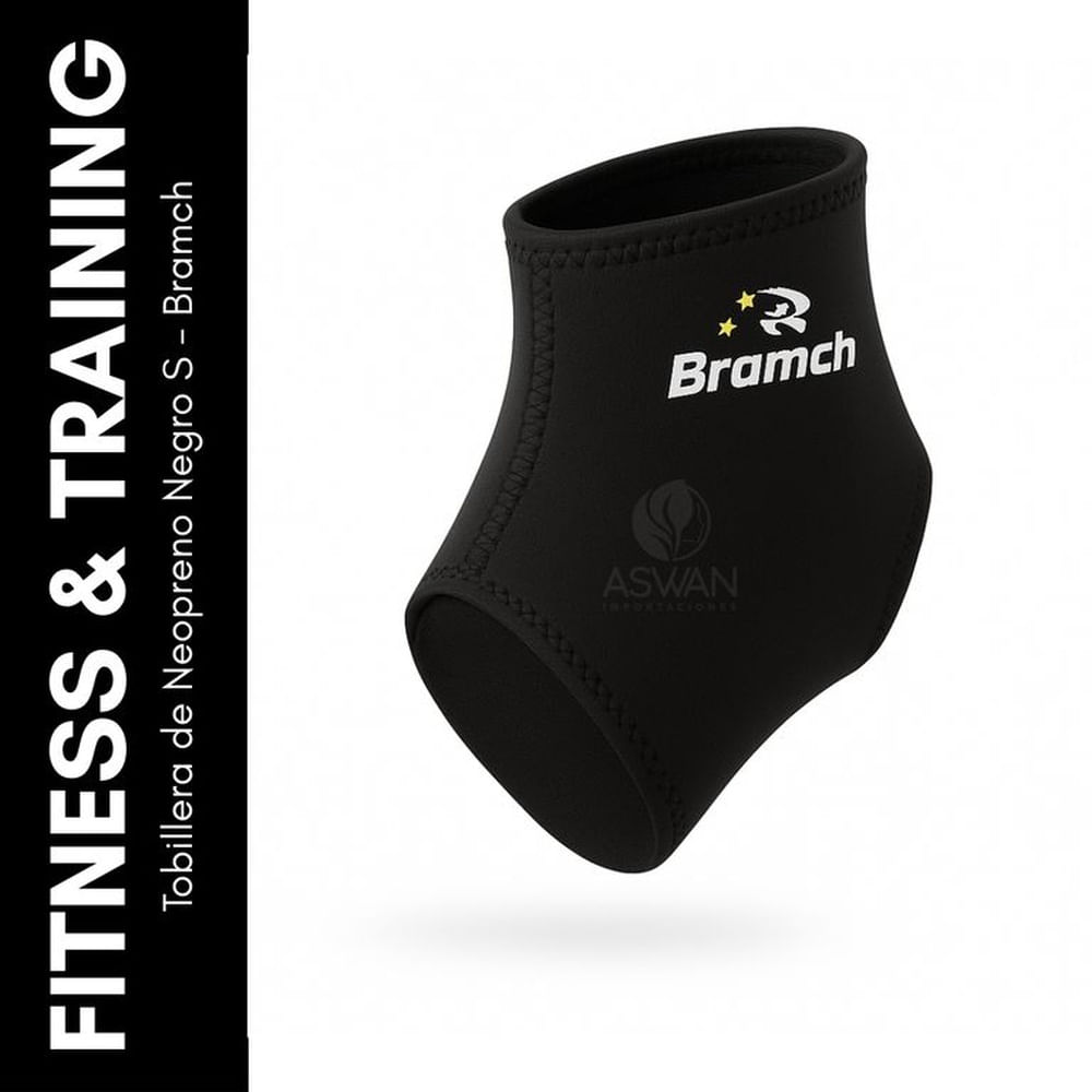 Tobillera de Neopreno Negro S - Bramch