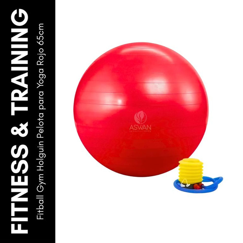 Fitball Gym Holguin Pelota para Yoga Rojo 65 cm
