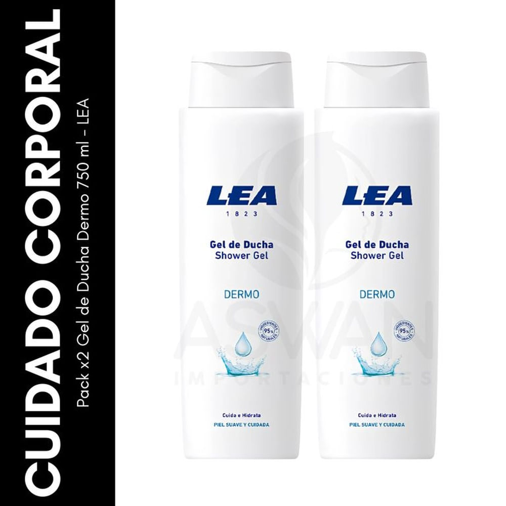 Pack x2 Gel de Ducha Dermo 750 ml - LEA